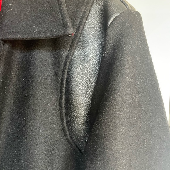 Straight to Hell Jet Jacket Black wool with black leather detail - Small - Picture 7 of 12